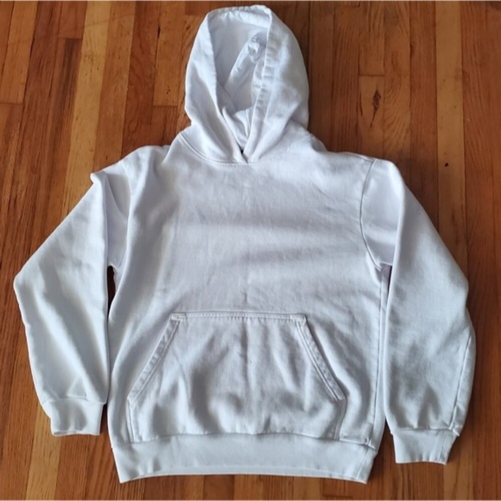 Talentless Men's Heavyweight White Pullover Hoodie Small